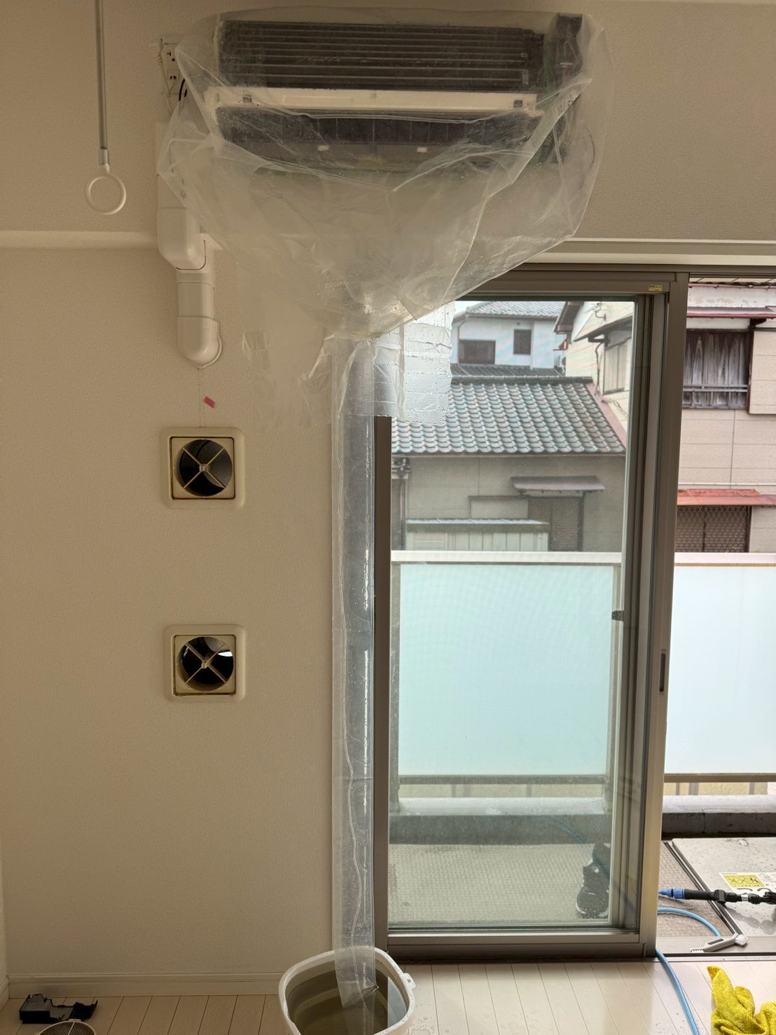 世田谷区1Kのエアコン内部洗浄